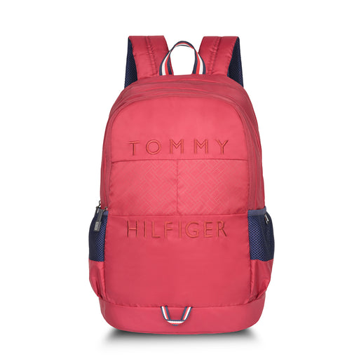 Tommy Hilfiger Cortez Unisex Polyester Laptop Backpack  Burgundy