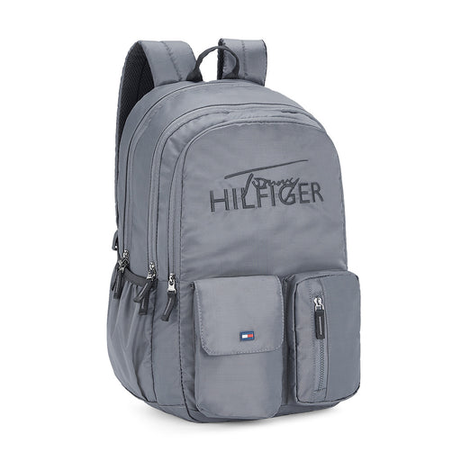 Tommy Hilfiger Riverine Water-Resistant Laptop Backpack Granite Grey