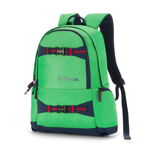 The Vertical Sage Unisex Polyester Water Resistant Stylish Backpack Green
