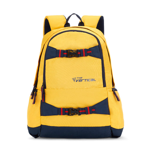 The Vertical Sage Unisex Polyester Water Resistant Stylish Backpack Yellow