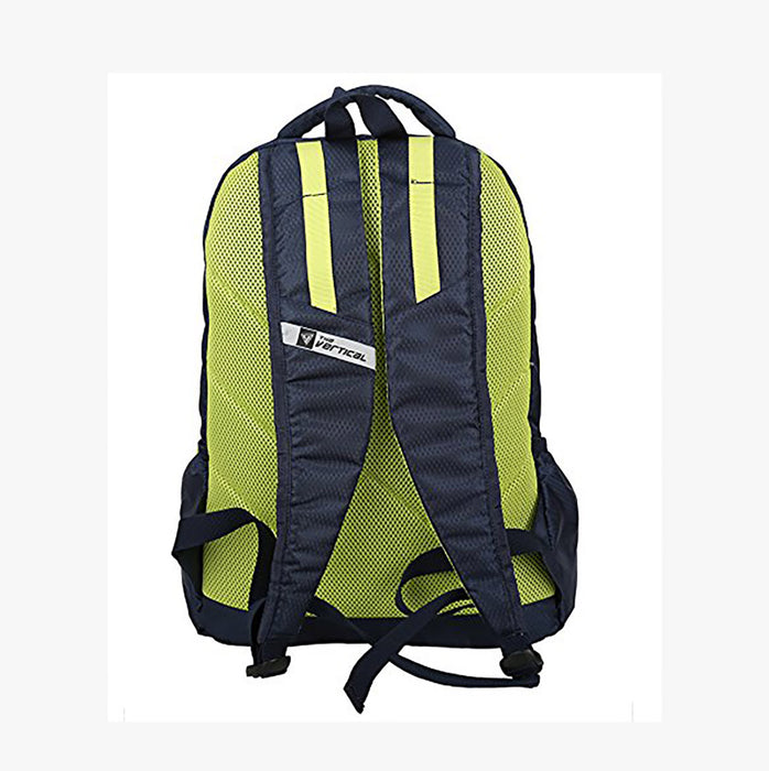 The Vertical Florite Unisex Polyester 14 Inch Laptop Backpack Navy