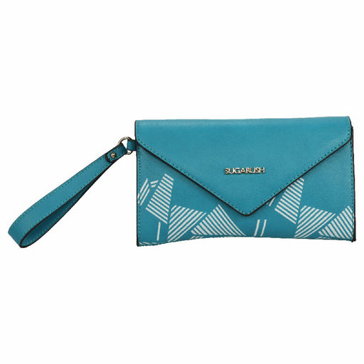 Sugarush Hawaii Clutch Handbag Turquoise (21.5X3X13)Cm