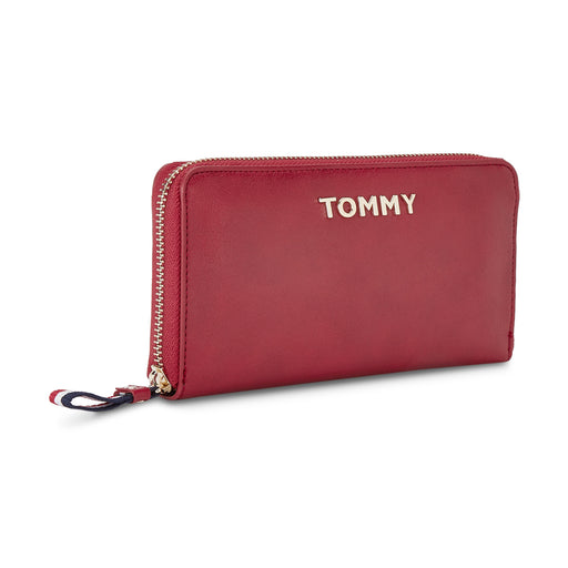 Tommy Hilfiger Classic Waco Womenbs Leather Wallet Burgundy