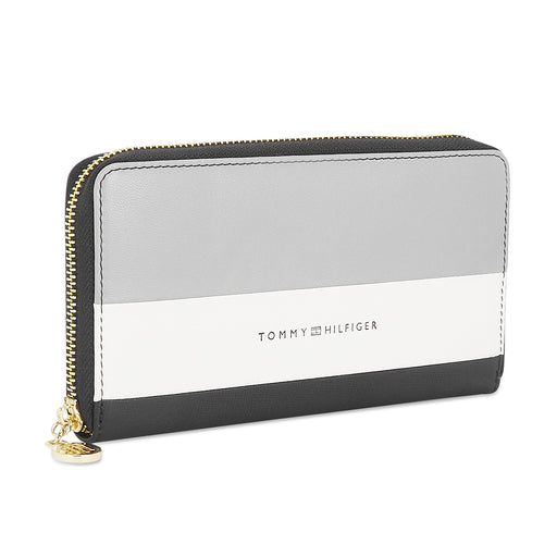Tommy Hilfiger Ohio Womens Leather Wallet Grey/White/Black