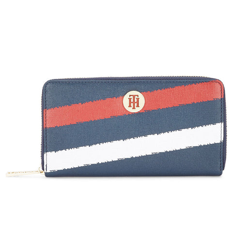 Tommy Hilfiger Adore Womenbs Genuine Leather Wallet navy