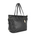 Sugarush Giselle Womenbs Vegan Leather Weaved Tote Bag Black