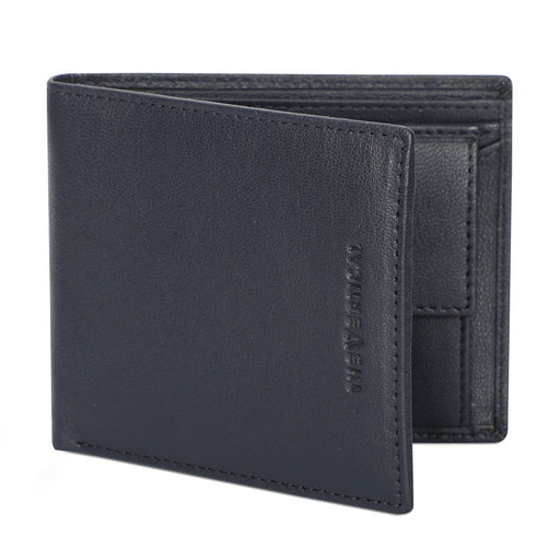 The Vertical Magnum Men Leather Global Coin Wallet navy