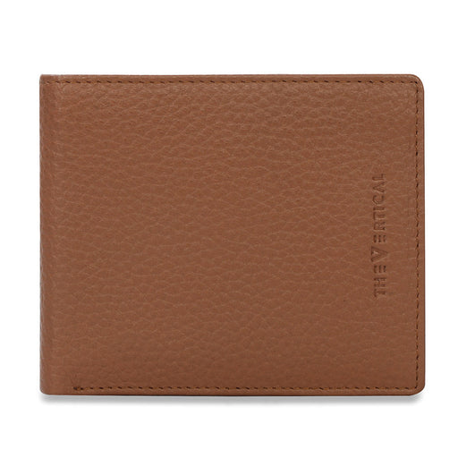 The Vertical Milenia Men Leather Global Coin Wallet Tan