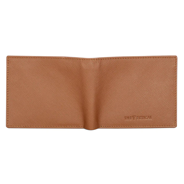 The Vertical Maestro Men Leather Global Coin Wallet Tan